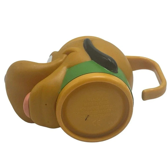 Pluto Vintage 90's Disney Applause Pluto Plastic Face Cup Mug Collectible - Picture 10 of 14